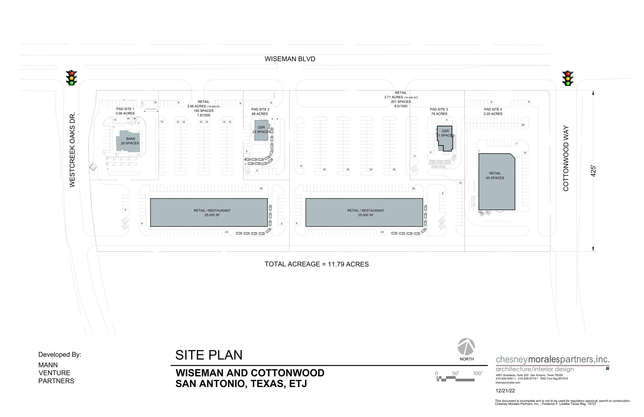 Wiseman Blvd & Cottonwood Way, San Antonio, TX à louer Plan de site- Image 1 de 5