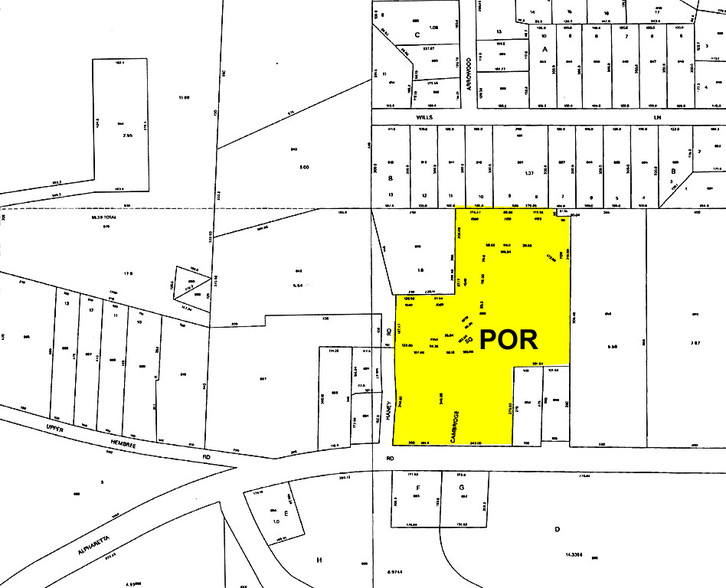 1051 Cambridge Sq, Alpharetta, GA à louer - Plan cadastral - Image 2 de 6