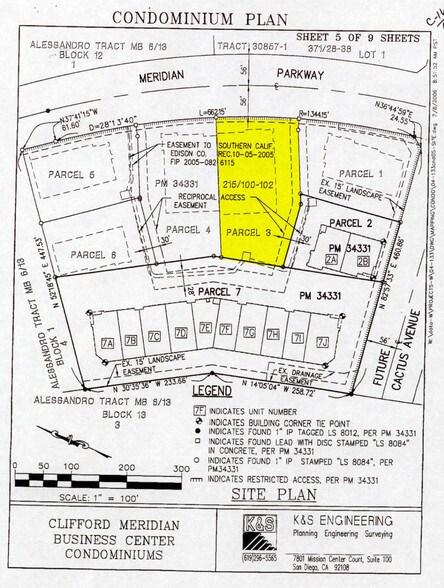 14457 Meridian Pky, Riverside, CA à louer - Plan cadastral - Image 2 de 4