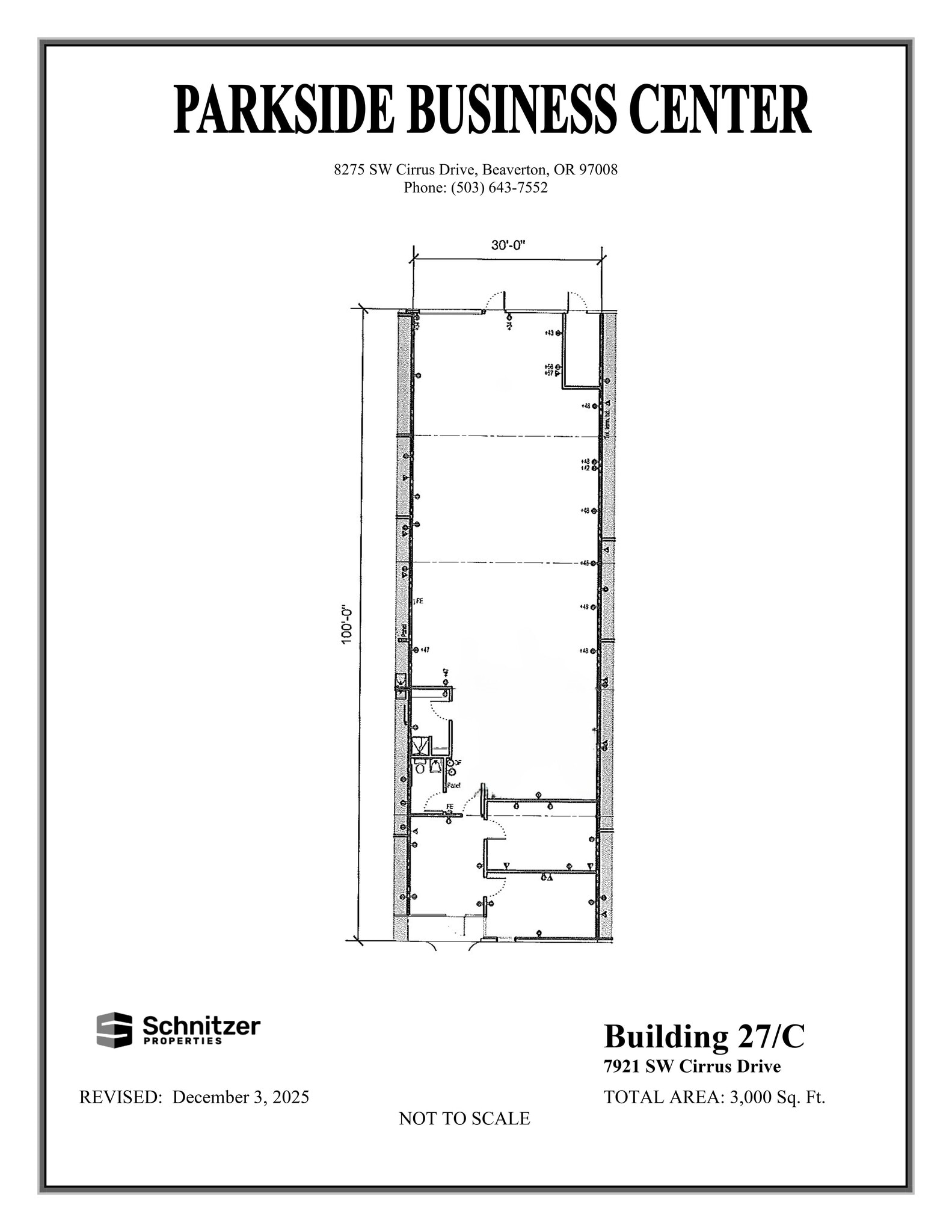 8362-8380 SW Nimbus Ave, Beaverton, OR à louer Plan de site- Image 1 de 1