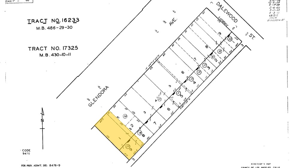 212-218 S Glendora Ave, West Covina, CA à louer - Plan cadastral - Image 3 de 3