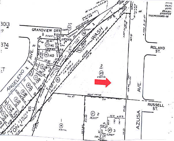405 S Azusa Ave, West Covina, CA for sale - Plat Map - Image 2 of 2