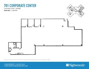 701 Corporate Center Dr, Raleigh, NC for lease Floor Plan- Image 1 of 1