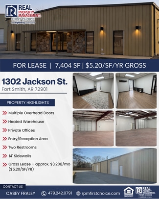 More details for 1302 Jackson St, Fort Smith, AR - Industrial for Lease