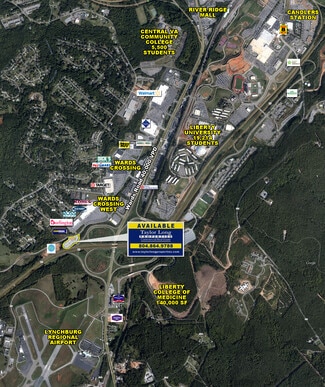 Plus de détails pour Simons Run, Lynchburg, VA - Commerce de détail à vendre