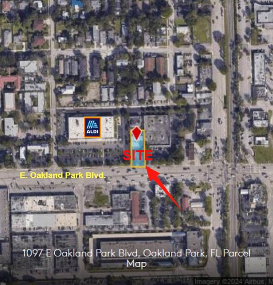 1097 E Oakland Park Blvd, Oakland Park, FL à vendre - Aérien - Image 3 de 3