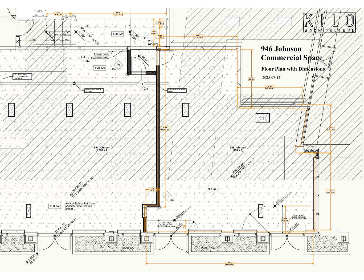 946 Johnson St, Victoria, BC à louer Plan d’étage- Image 1 de 1