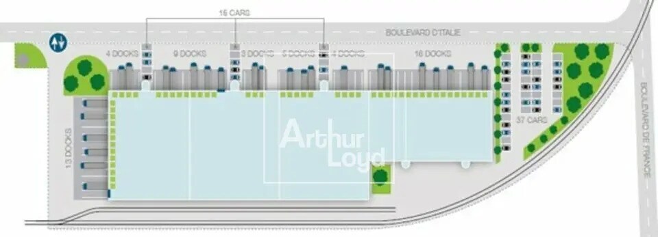 Bureau dans Lieusaint à louer - Plan de site - Image 2 de 3