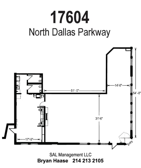 17604 N Dallas Pky, Dallas, TX for lease - Floor Plan - Image 2 of 3