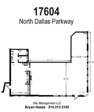 17604 N Dallas Pky, Dallas, TX à louer Plan d’étage- Image 1 de 1