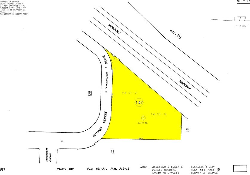 5 Hutton Centre Dr, Santa Ana, CA à louer - Plan cadastral - Image 2 de 15
