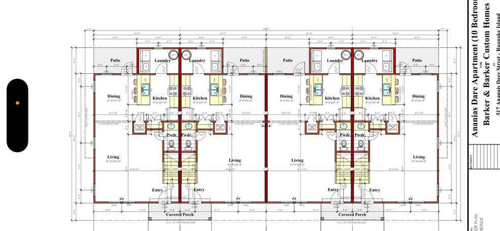 517 Ananias Dare St, Manteo, NC for sale - Typical Floor Plan - Image 2 of 3