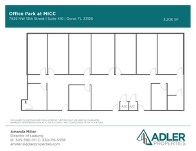 7925 NW 12th St, Doral, FL à louer Plan d  tage- Image 1 de 1