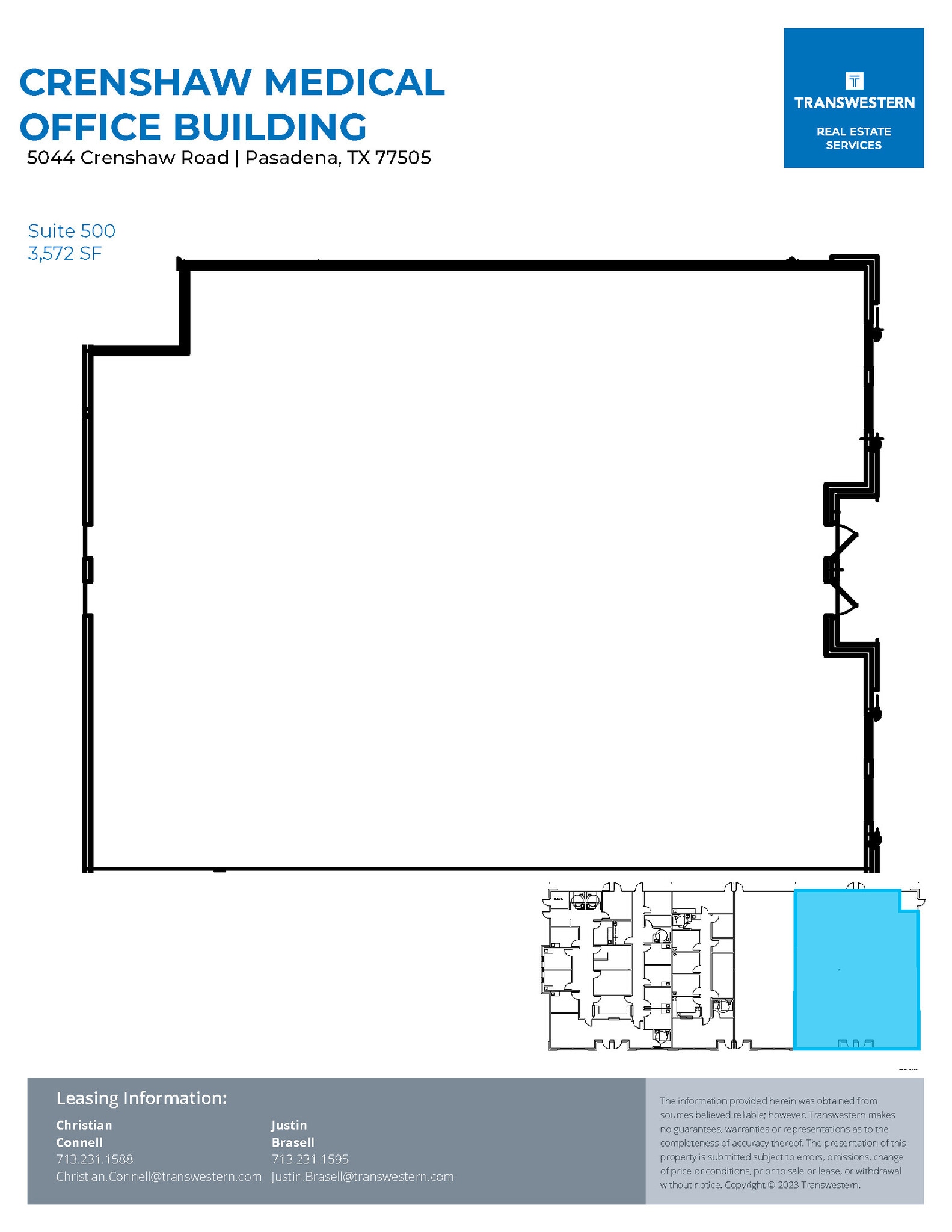 5040 Crenshaw Rd, Pasadena, TX for lease Floor Plan- Image 1 of 1