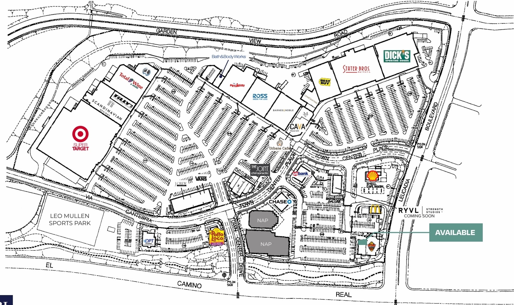 1006-1092 N El Camino Real, Encinitas, CA for lease Site Plan- Image 1 of 1