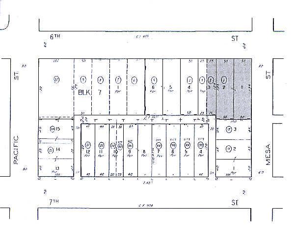 403-411 W 6th St, San Pedro, CA for lease - Plat Map - Image 3 of 11