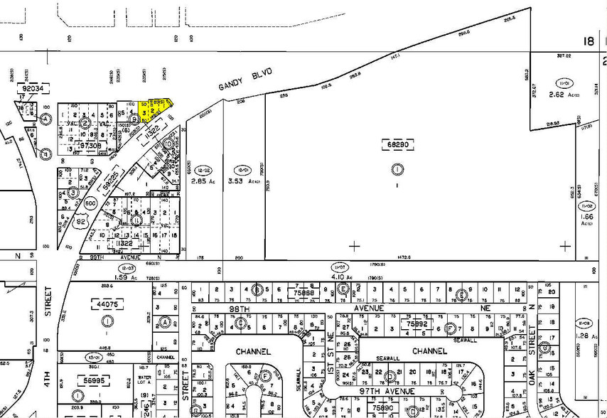 10056 Gandy Blvd N, Saint Petersburg, FL à vendre - Plan cadastral - Image 1 de 1