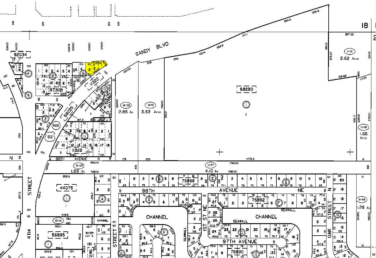 10056 Gandy Blvd N, Saint Petersburg, FL à vendre Plan cadastral- Image 1 de 1