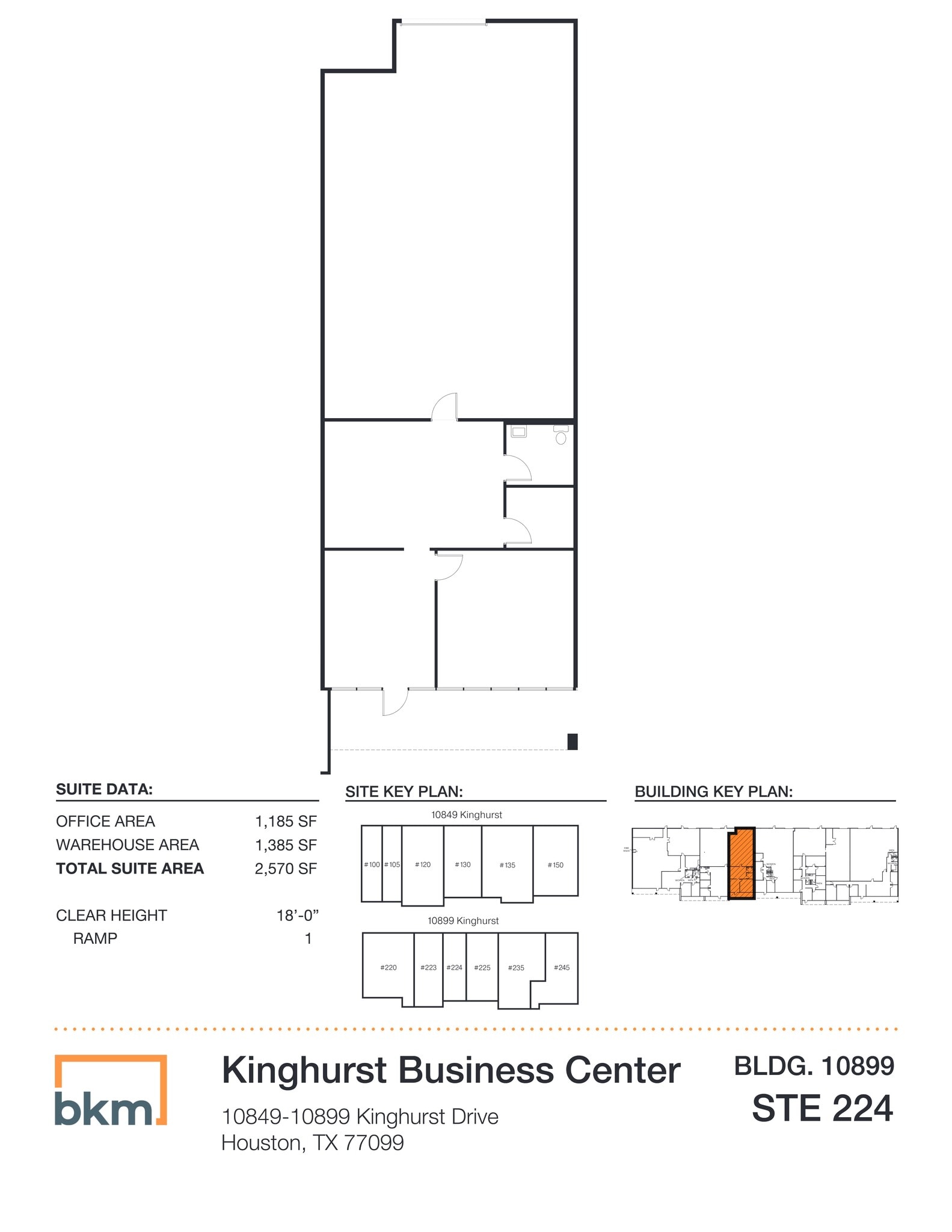 10849 Kinghurst Dr, Houston, TX for lease Site Plan- Image 1 of 1