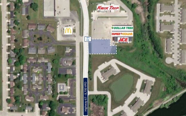 More details for 1120 WI-67, Kiel, WI - Land for Lease