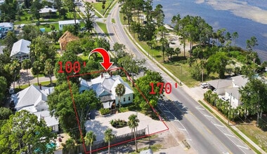 201 8th St, Port Saint Joe, FL - Aerial  map view
