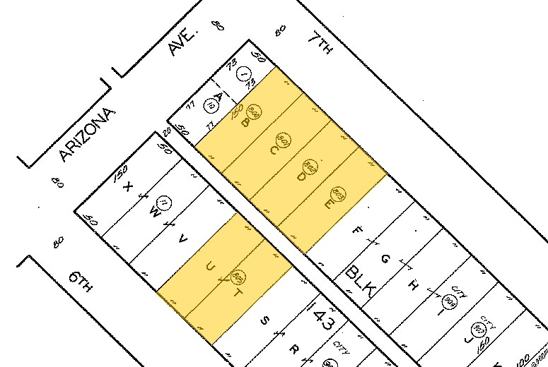 1314 7th St, Santa Monica, CA à louer - Plan cadastral - Image 2 de 6
