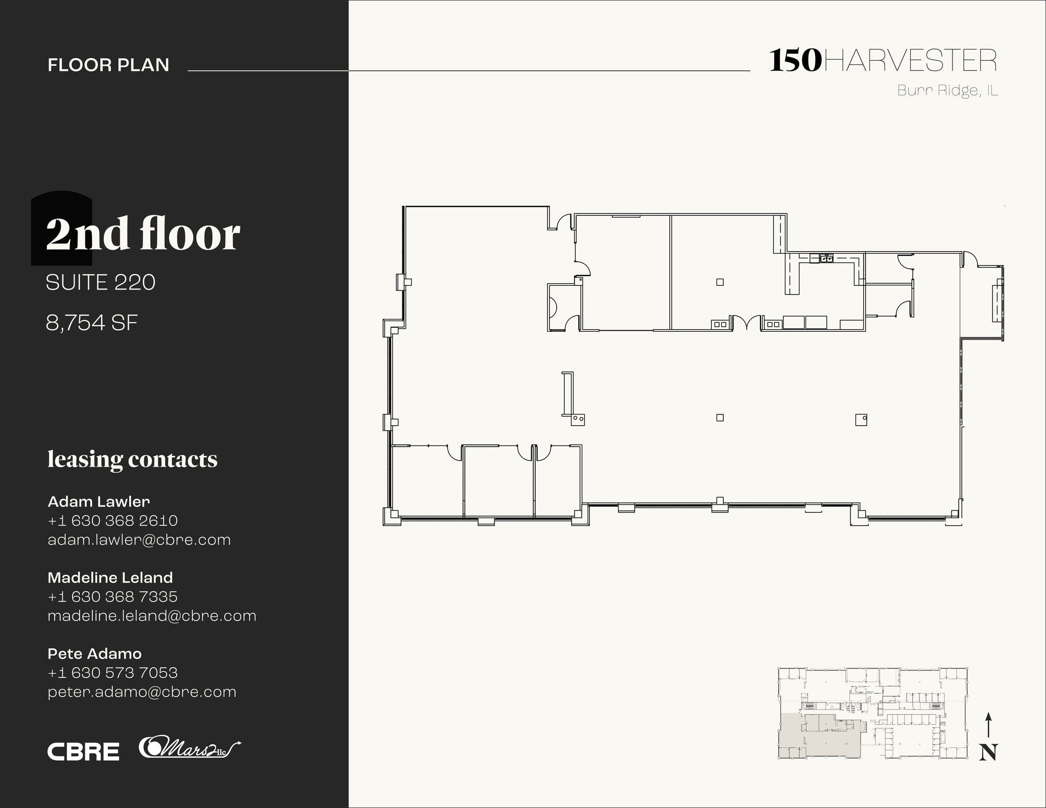 150 Harvester Dr, Burr Ridge, IL for lease Floor Plan- Image 1 of 7