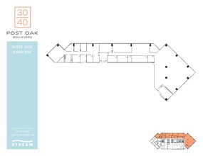 3040 Post Oak Blvd, Houston, TX à louer Plan d  tage- Image 1 de 2