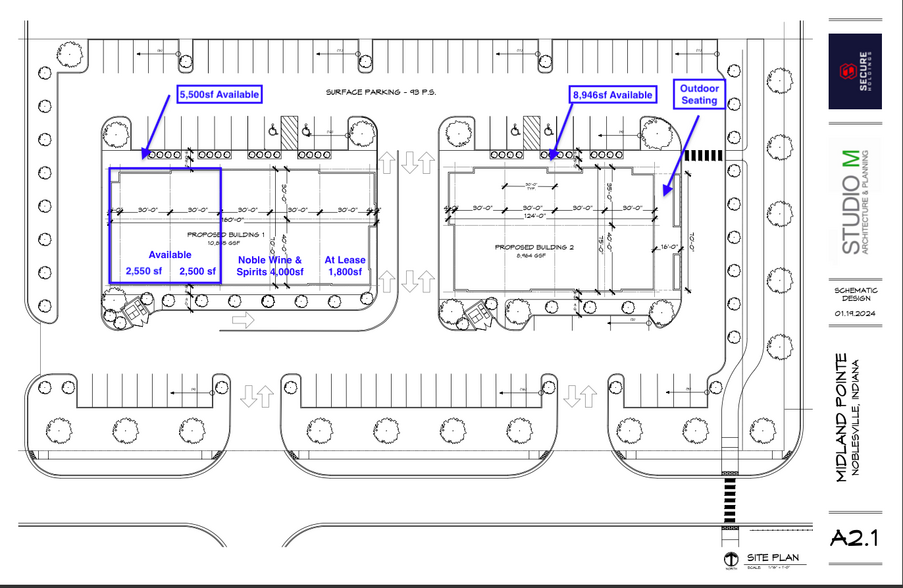 Hazel Dell Rd and SR 32, Noblesville, IN à louer - Plan de site - Image 2 de 7