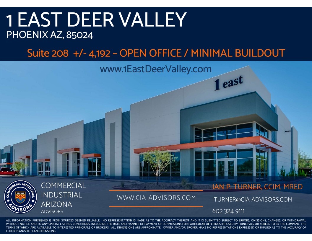 1 E Deer Valley Rd, Phoenix, AZ for lease Building Photo- Image 1 of 4