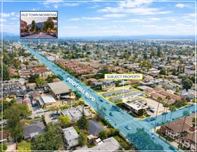 630 W Foothill Blvd, Monrovia, CA - Aerial  map view - Image1