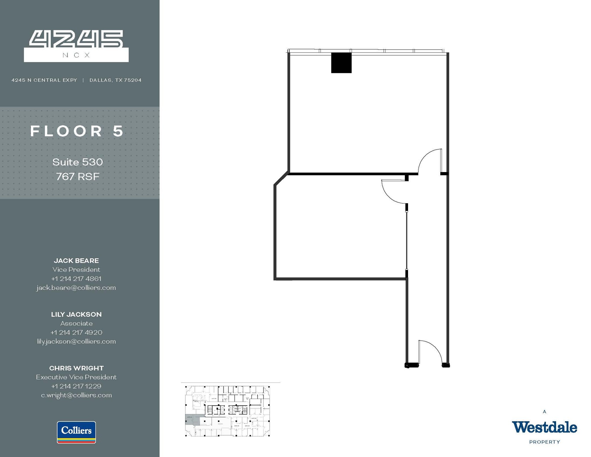 4245 N Central Expy, Dallas, TX à louer Plan d’étage- Image 1 de 1