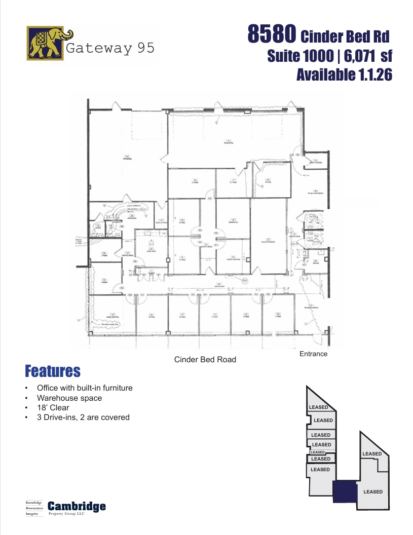 8500 Cinder Bed Rd, Lorton, VA for lease Floor Plan- Image 1 of 1