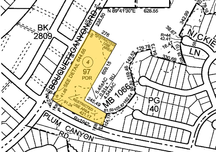 28040 Bouquet Canyon Rd, Saugus, CA for lease - Plat Map - Image 2 of 3
