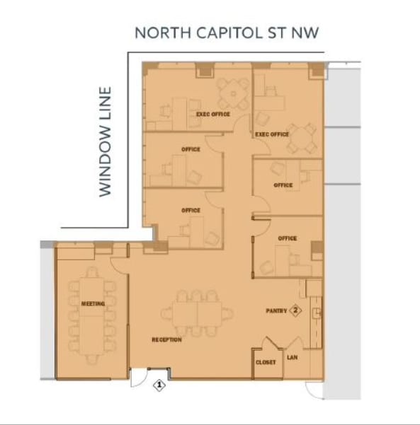 20 F St NW, Washington, DC à louer Plan d’étage- Image 1 de 1