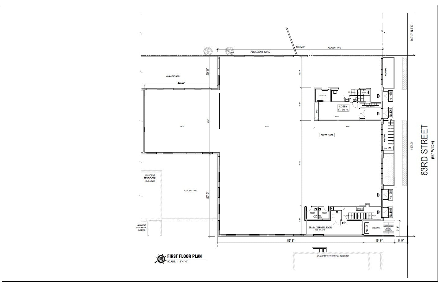 1055-1063 63rd St, Brooklyn, NY for lease Floor Plan- Image 1 of 1