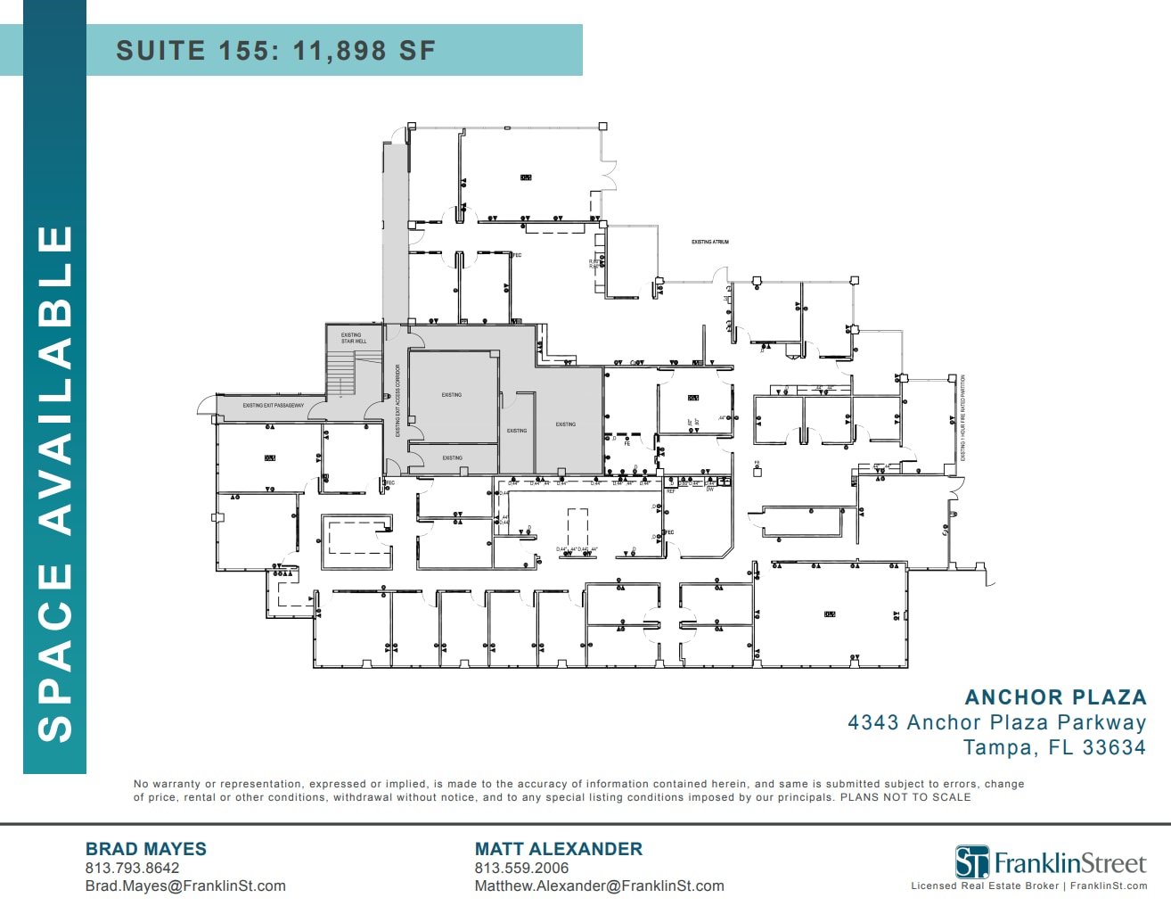 4343 Anchor Plaza Pky, Tampa, FL à louer Plan d’étage- Image 1 de 1