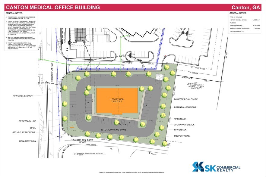 0 Hickory Flat Hwy, Canton, GA à vendre - Plan de site - Image 3 de 3