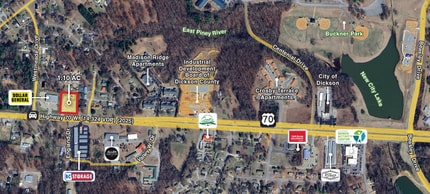 3002 Highway 70 W, Dickson, TN - AÉRIEN  Vue de la carte