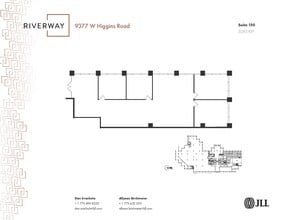 9377 W Higgins Rd, Rosemont, IL for lease Floor Plan- Image 1 of 1