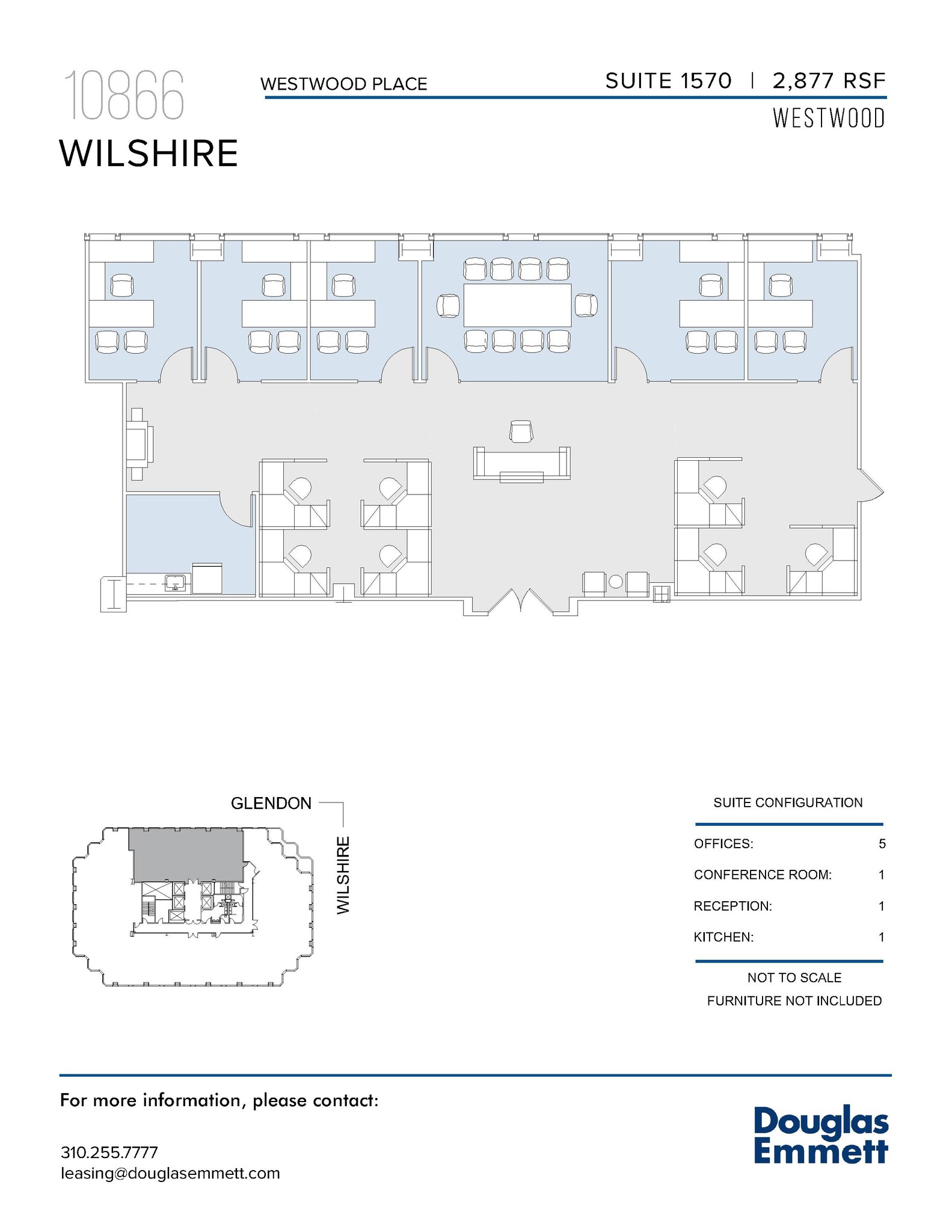 10866 Wilshire Blvd, Los Angeles, CA for lease Floor Plan- Image 1 of 1