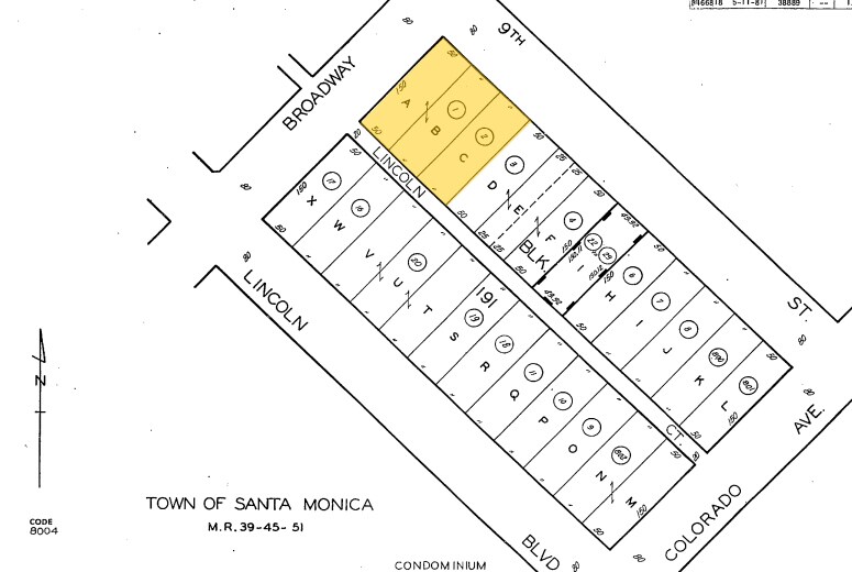 820 Broadway, Santa Monica, CA à louer - Plan cadastral - Image 2 de 3