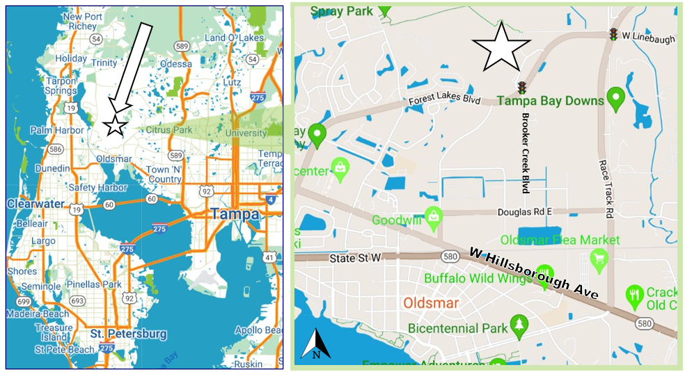 720 N Brooker Creek Blvd, Oldsmar, FL for sale - Map - Image 3 of 12