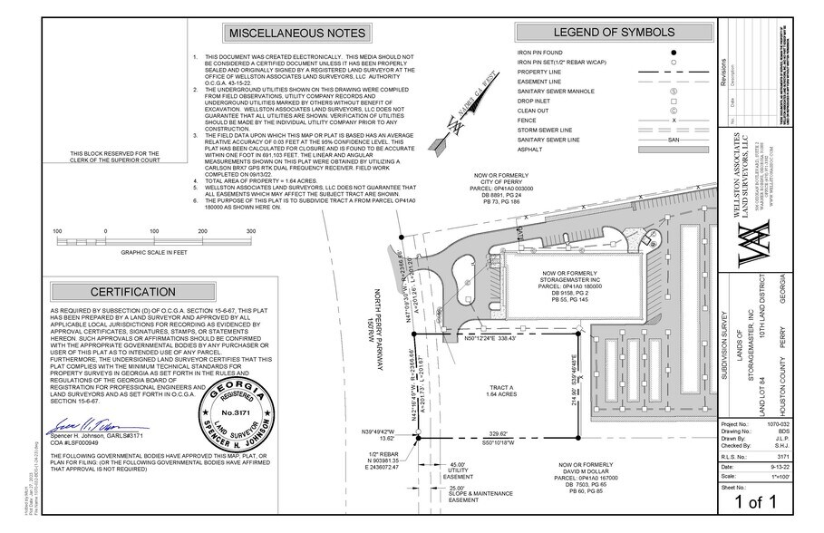 424 Perry Pky, Perry, GA à vendre - Plan de site - Image 2 de 3