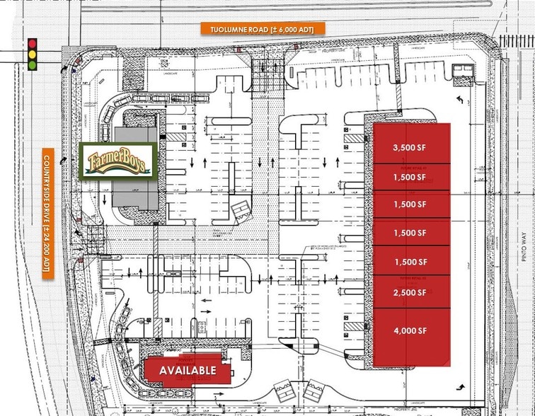 2530 W Tuolumne Rd, Turlock, CA for lease - Site Plan - Image 3 of 7