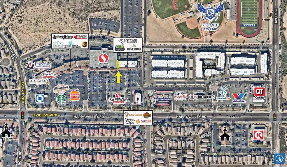 3780-3890 W Happy Valley Rd, Glendale, AZ for lease - Building Photo - Image 2 of 7