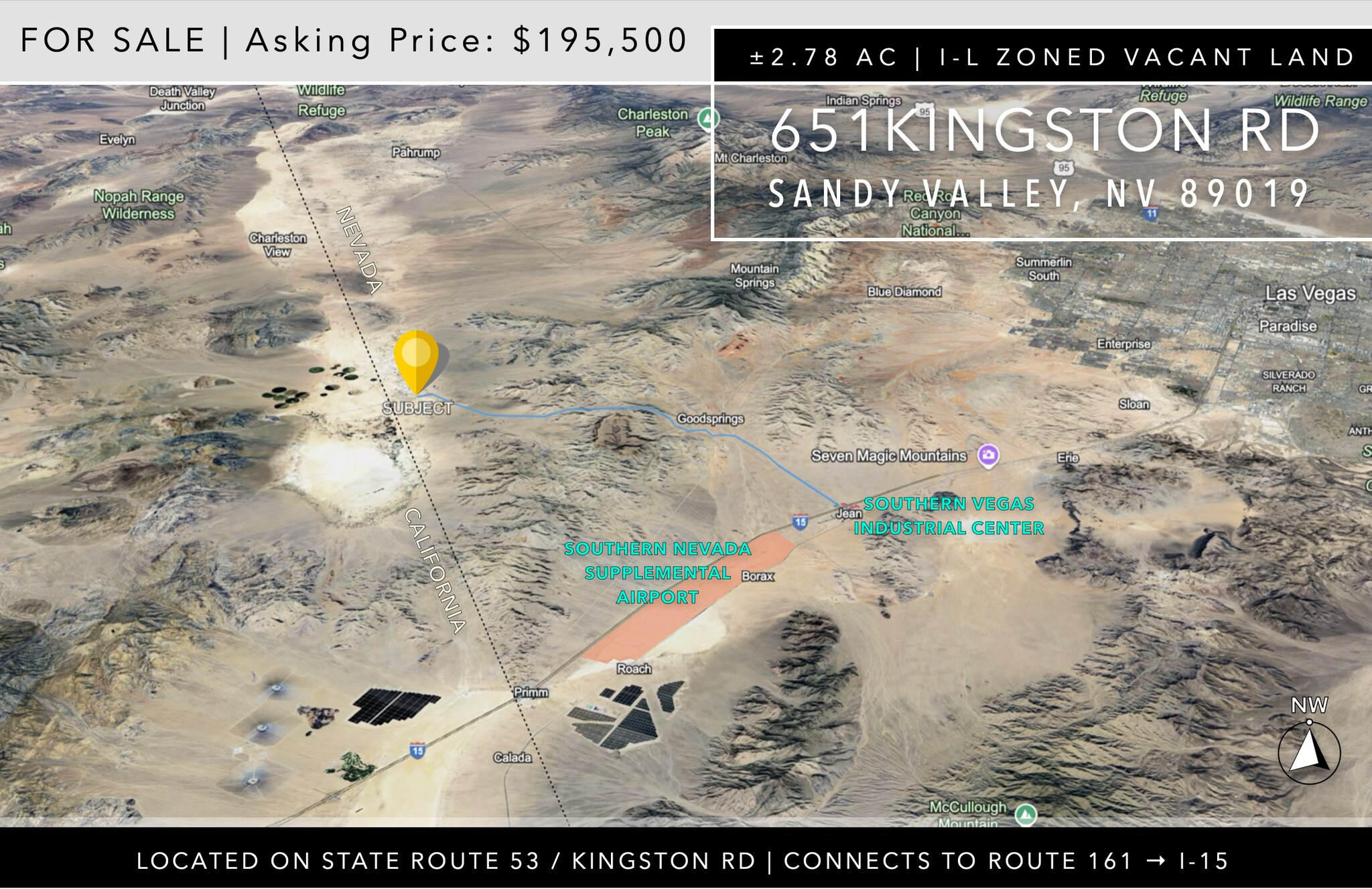 651 Kingston Rd, Sandy Valley, NV à vendre Photo du bâtiment- Image 1 de 4