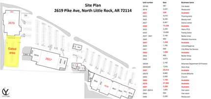 2619 Pike Ave, North Little Rock, AR for lease Site Plan- Image 1 of 1