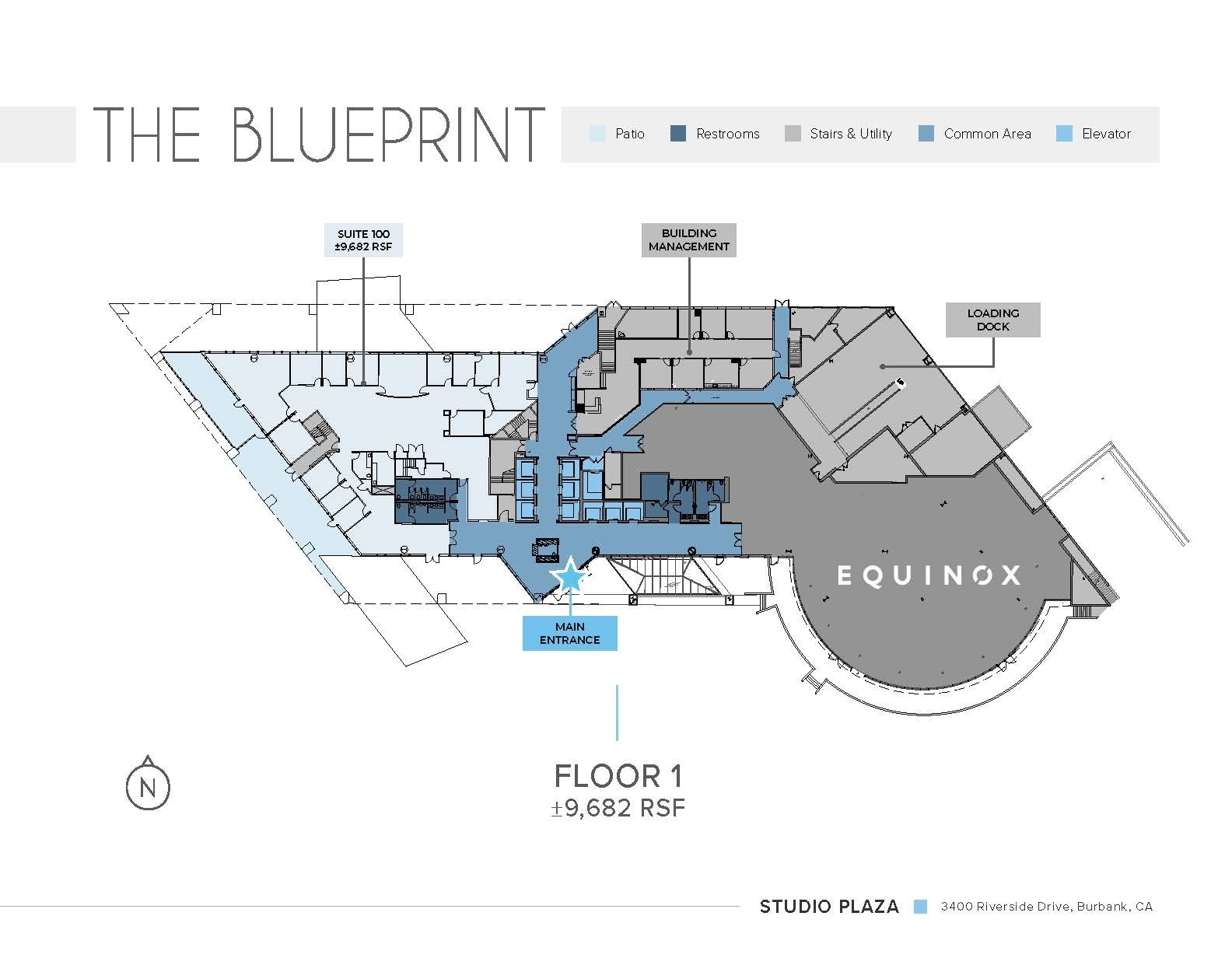 3400 W Riverside Dr, Burbank, CA à louer Plan d’étage- Image 1 de 1