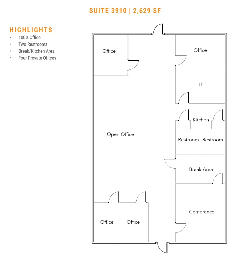 3900-4096 Sandshell Dr, Fort Worth, TX à louer Plan d’étage- Image 1 de 1